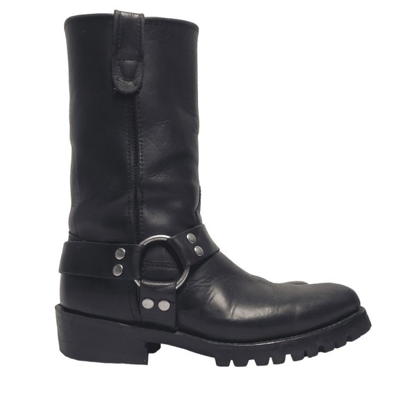 Double H Other - DOUBLE-H Harness Boots Mens 8D Barry Motorcycle Black Leather Vibram Sole 4008